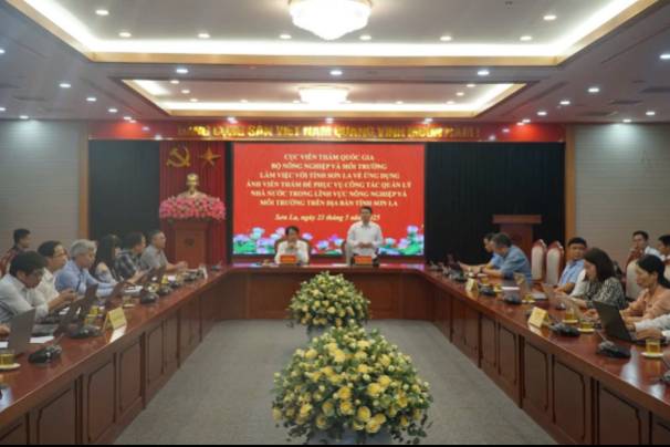 Cục Viễn thám quốc gia làm việc với UBND tỉnh Sơn La